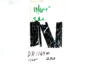 DR1164M) EURO IMPORT, 11/64" Schraube Mach. Bohrer, HSS, Blk. Ox., RHC, 12 Stk. - Bild 1 von 2