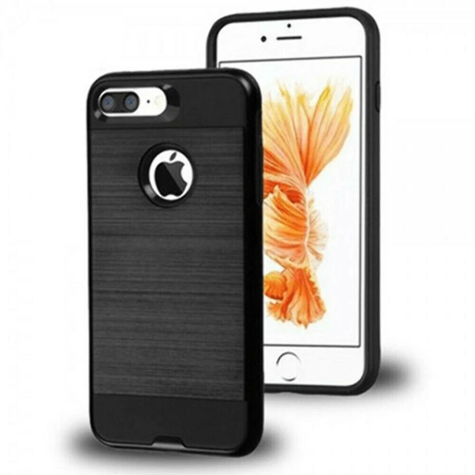 Funda protectora rígida híbrida a prueba de golpes para iPhone 6 PLUS, 6s PLUS NEGRA Foto 1 de 1