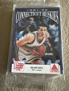 UCONN Huskies 1991-1992 Basketball Cards Petro Pantry Citgo Promo Sealed - Bild 1 von 2