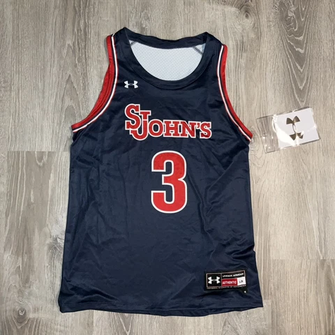 Under Armour NEW Authentic ST. JOHN'S RED STORM  BASKETBALL JERSEY L Cover