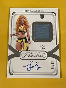 Camiseta deportiva Panini 2024 impecable WWE Jakara Jackson novato parche reliquia automático/25 - Imagen 1 de 2
