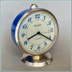 🕰️Vintage 1980 Soviet Slava Alarm Clock | USSR Made, Mechanism 5671 #12625 - Picture 1 of 10