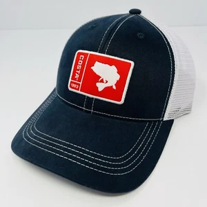 Costa Del Mar Flag Patch Trucker Hat Cap Snapback Adjustable Red Blue White NEW - Picture 1 of 5