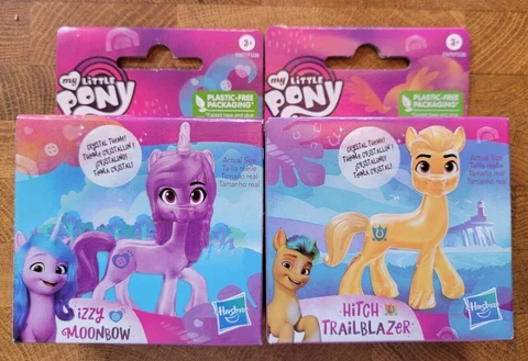 My Little Pony ~ Izzy Moonbow & Hitch Trailblazer ~ Figure - Crystal Theme Cover