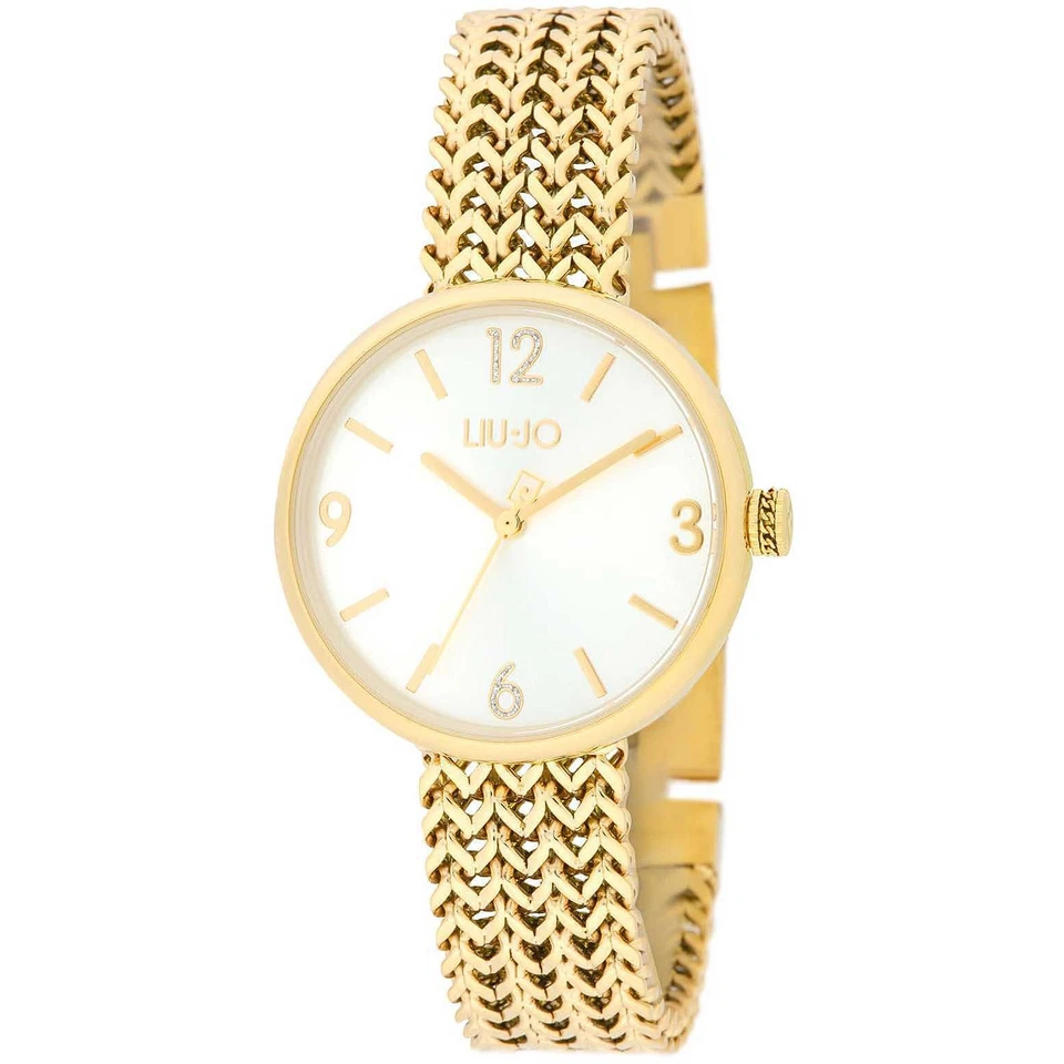 Orologio Donna LIU JO LUXURY ENCADRE' TLJ2077 Bracciale Acciaio Gold Dorato - Immagine 1 di 1