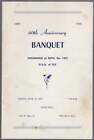 Programm 60. Jahrestag Bankett Haushalt von Ruth Nr. 1351 G.U.O von O.F / 1959
