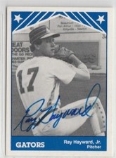 Ray Hayward 1983 TCMA Beaumont Golden Gators autographed auto signed card