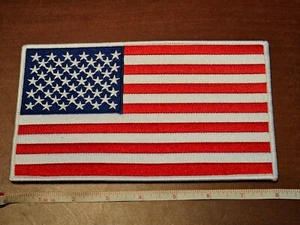 Parche de 8" de hierro bordado de alta calidad con bandera americana envío gratuito - Imagen 1 de 1
