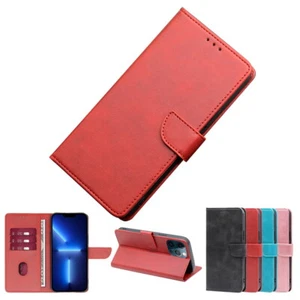 For One Plus 6 7 8 9 Card Pocket Wallet Shockproof Leather Case Cover Magnetic - Picture 1 of 15