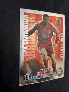MATCH ATTAX 2007/08 07/08 JAMIE CARRAGHER STAR PLAYER LIVERPOOL - Picture 1 of 2