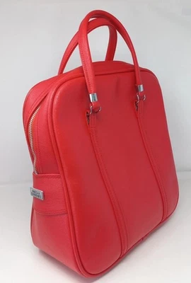 Bolso de Viaje Amelia Earhart Pasa la Noche Bolso de Mano Rojo Vinilo Bolsillo Retro De Colección Años 70 Foto 1 de 4