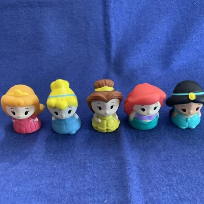 Juego de 5 marionetas de dedo de vinilo princesa Disney Foto 1 de 4