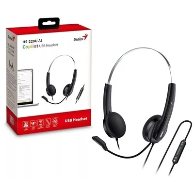 Genius Hs-220U-C Copilot Ai Ultra Lightweight Headset With Mic Usb-C Connection - Image 1 of 1