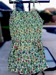 Ralph Lauren Girls Smocked Floral Batiste Jumpsuit or Romper In A Size 6 NWT - Picture 1 of 12