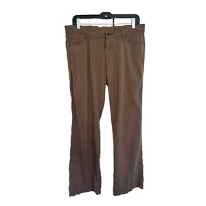 PrAna Womens Breathe Hiking Outdoor Straight Pants Size 8 Brown Nylon Stretch - Picture 1 of 6