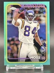 Randy Moss - 2024 Topps Chrome #112 - Aqua Refractor /199 Vikings HOF - Picture 1 of 2