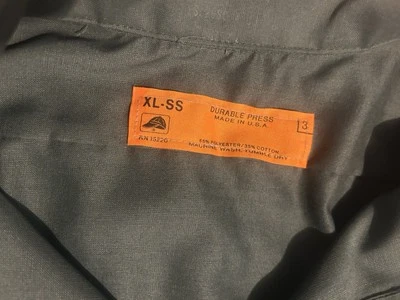 Camisa de Trabajo Industrial Red Kap Para Hombre SS Uniforme 2 Bolsillos XL Verde Oscuro Foto 1 de 4