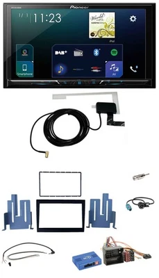 Pioneer 2DIN DAB USB Lenkrad Bluetooth Autoradio für Porsche Boxster 09-12 - Bild 1 von 4