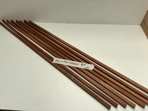 8no Planed Mahogany Sapele Hardwood Offcut 15mm x 15mm x 1050mm LS7 - Picture 1 of 4
