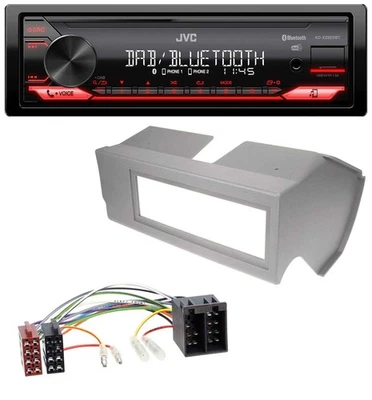 JVC Bluetooth USB DAB MP3 Autoradio für Fiat Panda (bis 2002) - grau - Bild 1 von 4