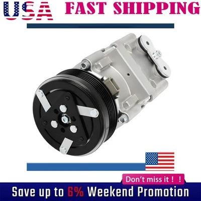 Compresor de aire acondicionado apto para Ford F-150 F-250 F-350 F-450 1997-2004 4,2 L/4,6 L 5,4 L Foto 1 de 4