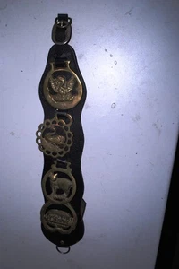 Medaglioni vintage e antichi in ottone da imbracature per cavalli da collezione - Foto 1 di 12