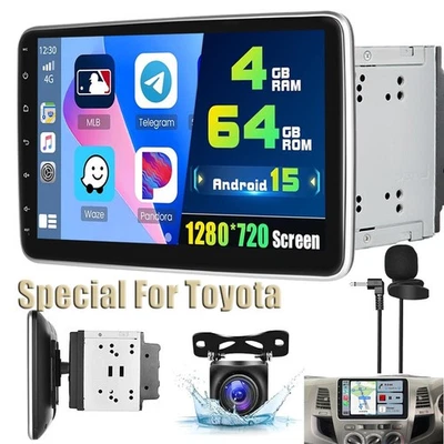 64GB 10.1" For Toyota Echo 2000-05 Apple Carplay Android 15 Car Radio Stereo GPS - image 1 of 4