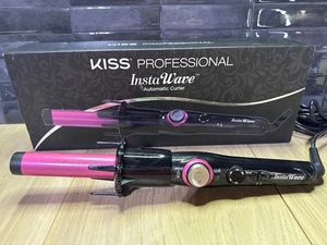 Kiss Professional Insta Wave Automatic Curler PAC101 Diamond Ceramic Tech - Pink - Picture 1 of 9