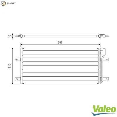 CONDENSER AIR CONDITIONING 814029 FOR VW CARAVELLE/EUROVAN/IV/Bus/TRANSPORTER - Image 1 of 4