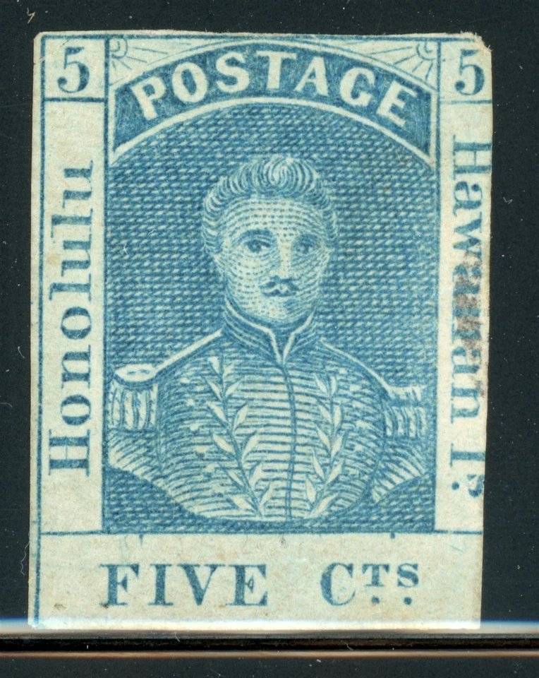 HAWAII Used Selections: Scott #9 5c Blue/Bluish THIN PAPER CV$400+ - Image 1 of 1