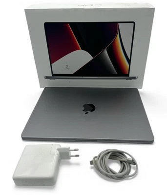 MacBook Pro 14" 2021 M1 Pro 10-Core CPU 16-Core GPU 16GB 1TB Space Grau QWERTZ - Bild 1 von 4