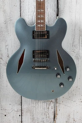 Guitarra Eléctrica Epiphone Dave Grohl DG-335 Semi Hueca Azul Pelham con Estuche Foto 1 de 4