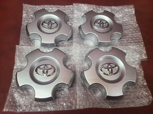 2007-2017 FOR Toyota Tundra Sequoia Center Cap Hubcap Silver 42603-0C070 SET 4 - Picture 1 of 7