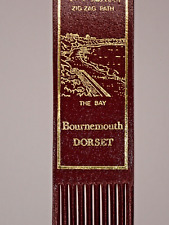 Bournemouth, Dorset, East Cliff, Zig Zag Path, The Bay, Red Leather Bookmark, F