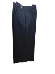 Sz 22 Short Cropped Wide Pants Women's. Navy M & S Collection New - Picture 1 of 9