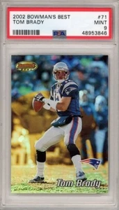 2002 Bowmans Best #71 Tom Brady PSA 9 Patriots - Picture 1 of 2