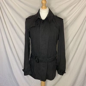 Gabardina Burberry Mac Chaqueta Cinturón Cuello a Cuadros Nova Genuina Para Hombre S/M - Imagen 1 de 12