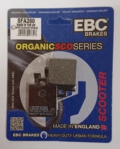 EBC Organic FRONT Disc Brake Pads (1 Set) Fits DERBI SONAR 150 (2009 to 2010) - Picture 1 of 7