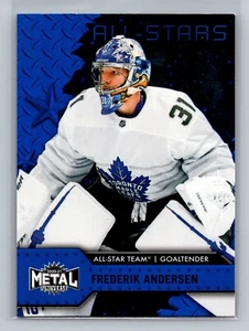 2020-21 Metal Universe BLUE Frederik Andersen #182 - Toronto Maple Leafs - Picture 1 of 2