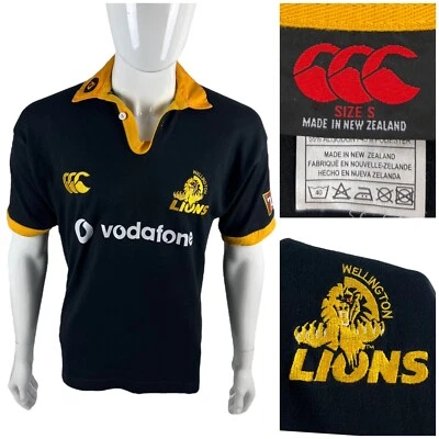 Camisa Jersey Pequeña Wellington Lions Rugby Vintage Canterbury of New Zealand Para Hombre Foto 1 de 4