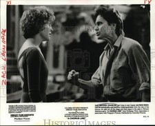 1985 Press Photo Michael Douglas with his "A Chorus Line" co-actor, Alyson Reed