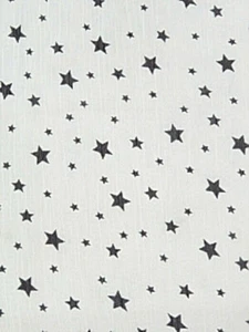 2 Yd Gray Star Crinkle Chiffon Fabric Semi Sheer Apparel Fabric  - Picture 1 of 2