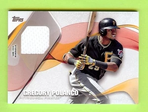 2017 TOPPS BASEBALL "MAJOR LEAGUE MATERIAL RELIC" GREGORY POLANCO JERSEY - BUCS - Picture 1 of 1