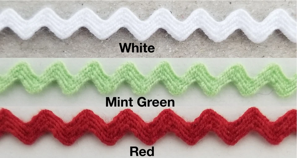 1/8" Ric Rac Zig Zag Trim - 36 Yards - Many Colors Available! - Image 1 of 1
