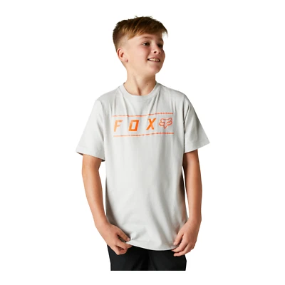 Fox Racing YOUTH Short Sleeve Tee Pinnacle Light Grey YOUTH Medium WAS $21.95 - Image 1 of 2