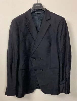 $1398 New John Varvatos Double-Breasted Jacquard Blazer Jacket EU50 US40 - Image 1 of 4