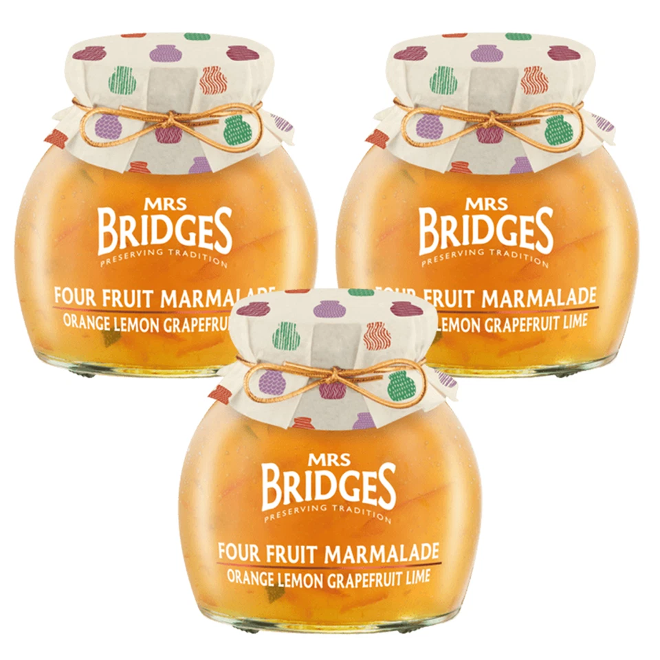Mrs Bridges Four Fruit Marmalade 340g - Pack of 3 - Image 1 of 1