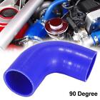 57mm 2.25" ID 90 Degree Car Elbow Coupler Silicone Hose Intercooler Tube Blue