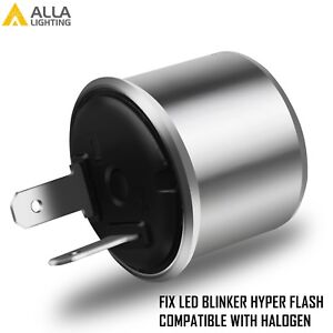 Alla Lighting Turn Signal Hazard LED Flasher Relay EF32 2Pin,No Fast Hyper-flash