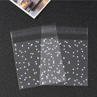 100pc Clear Dots Self Adhesive Plastic Cookie Bag Candy Gift Packaging Birthday